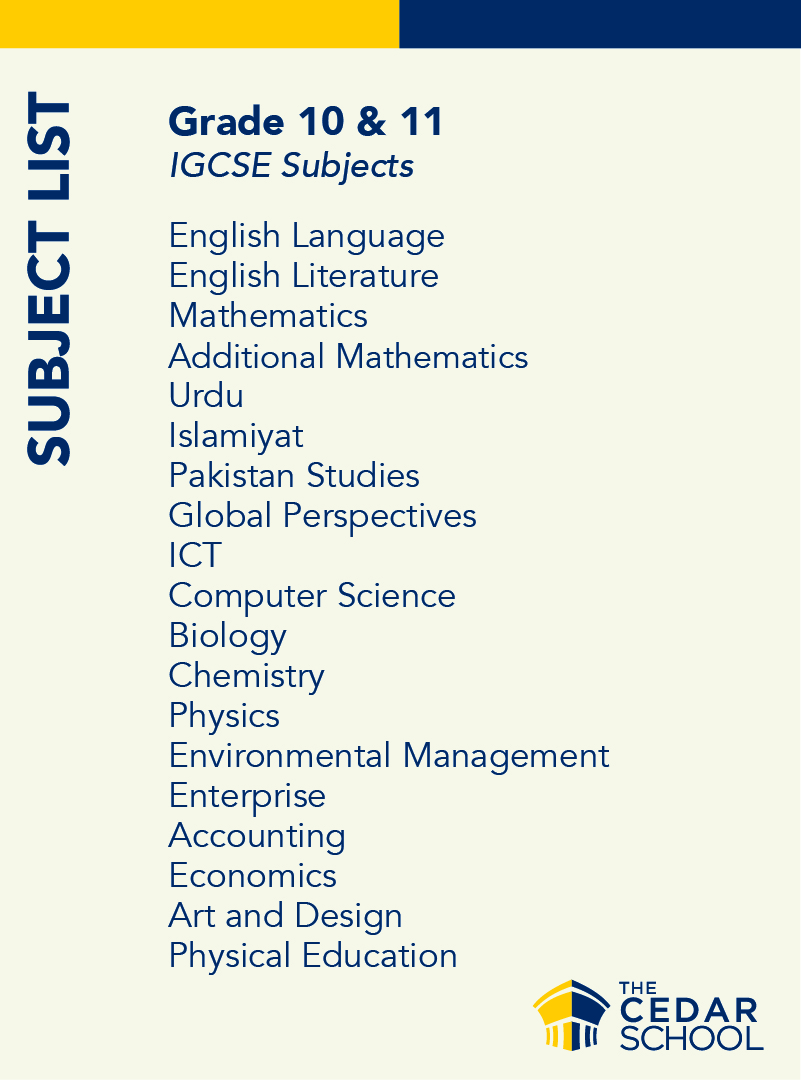 Higher Secondary Cedar